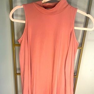 Pink dress with long sleeves